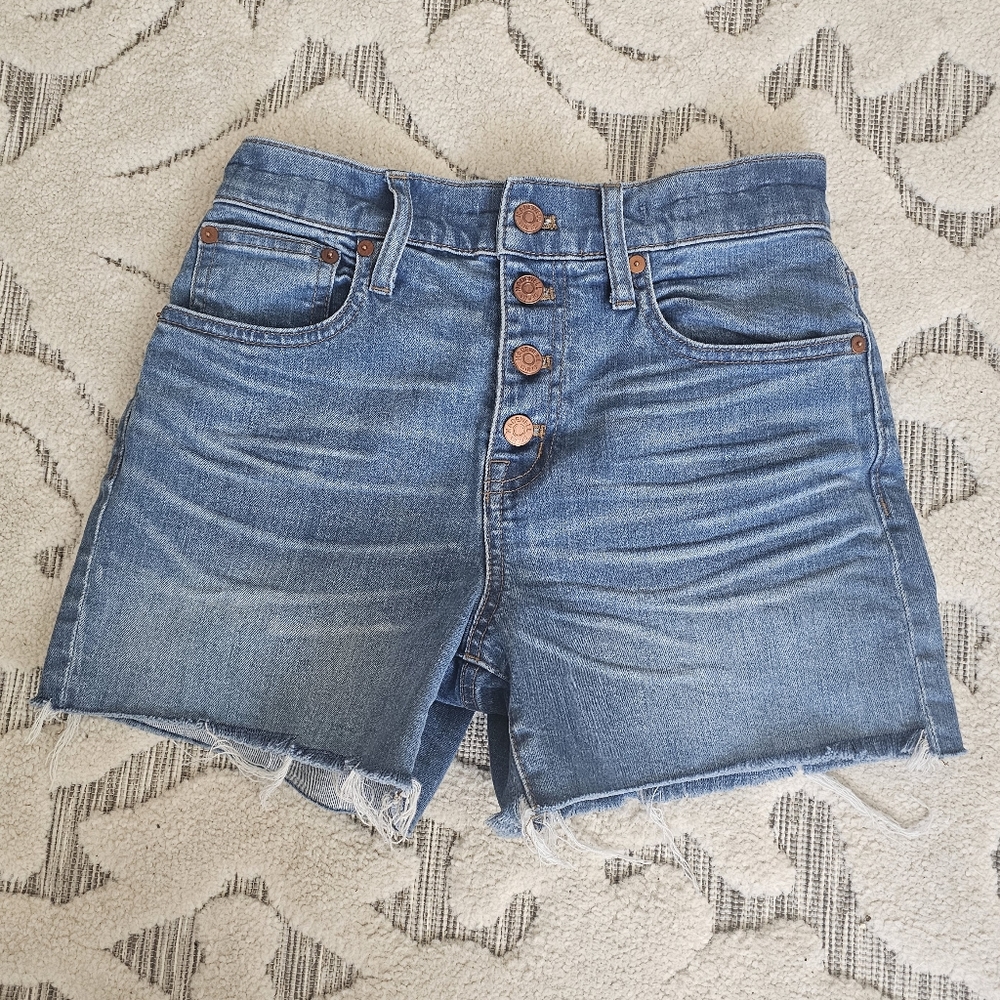 Madewell high rise denim shorts
